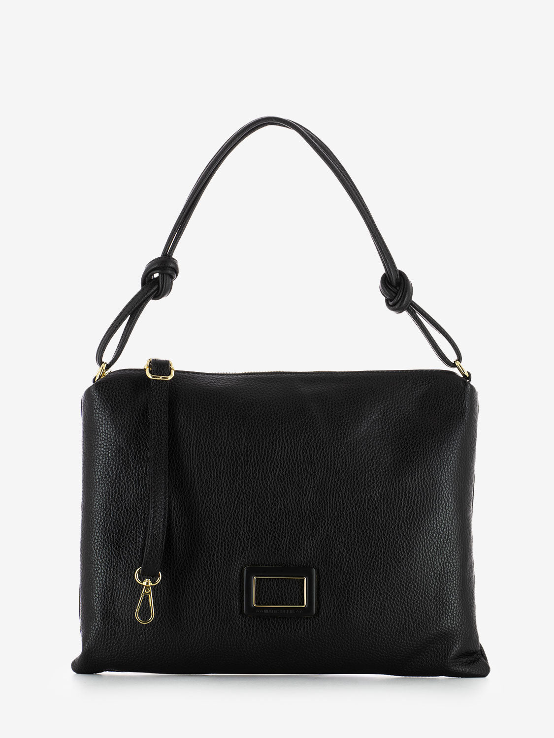 Borsa a spalla Eluna in pelle black / gold