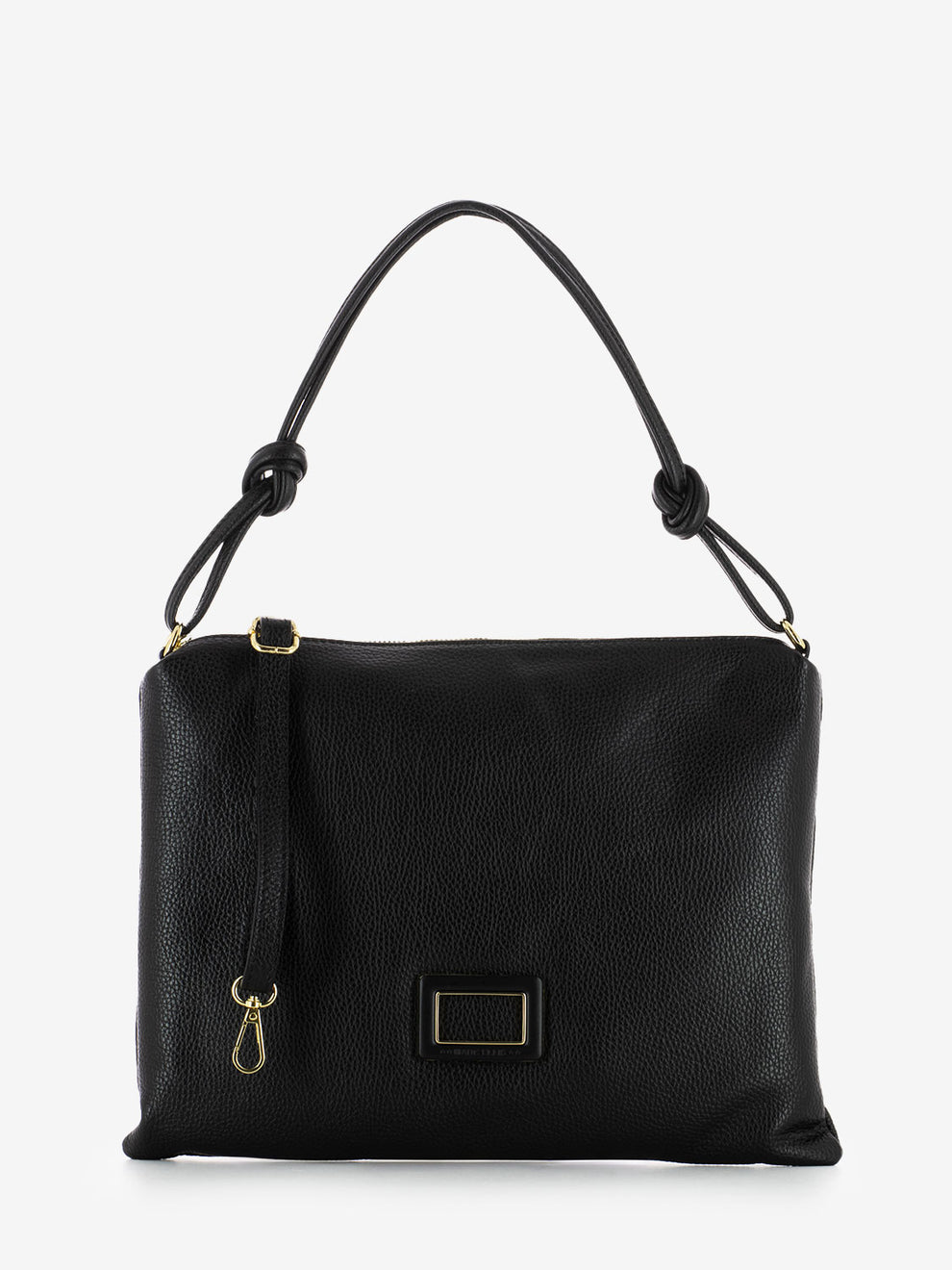 Borsa a spalla Eluna in pelle black / gold