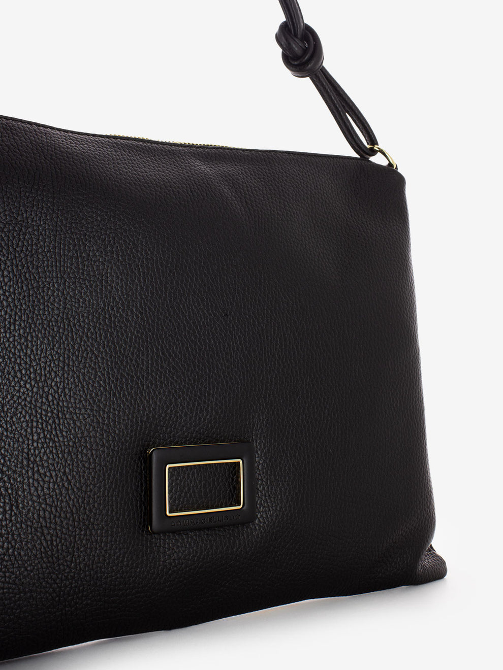 Borsa a spalla Eluna in pelle black / gold