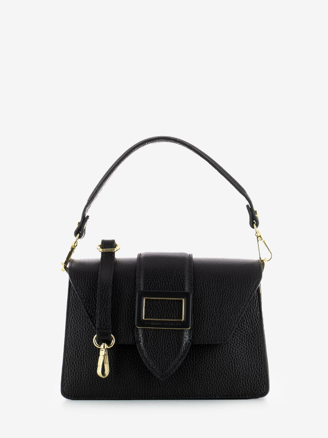 Kourtney black / gold bag
