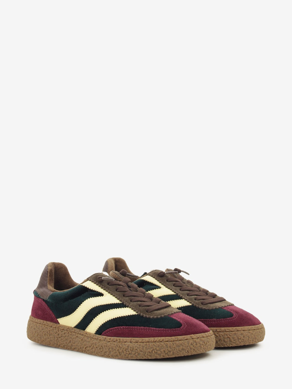 Sneakers Becky combi burgundy / forest