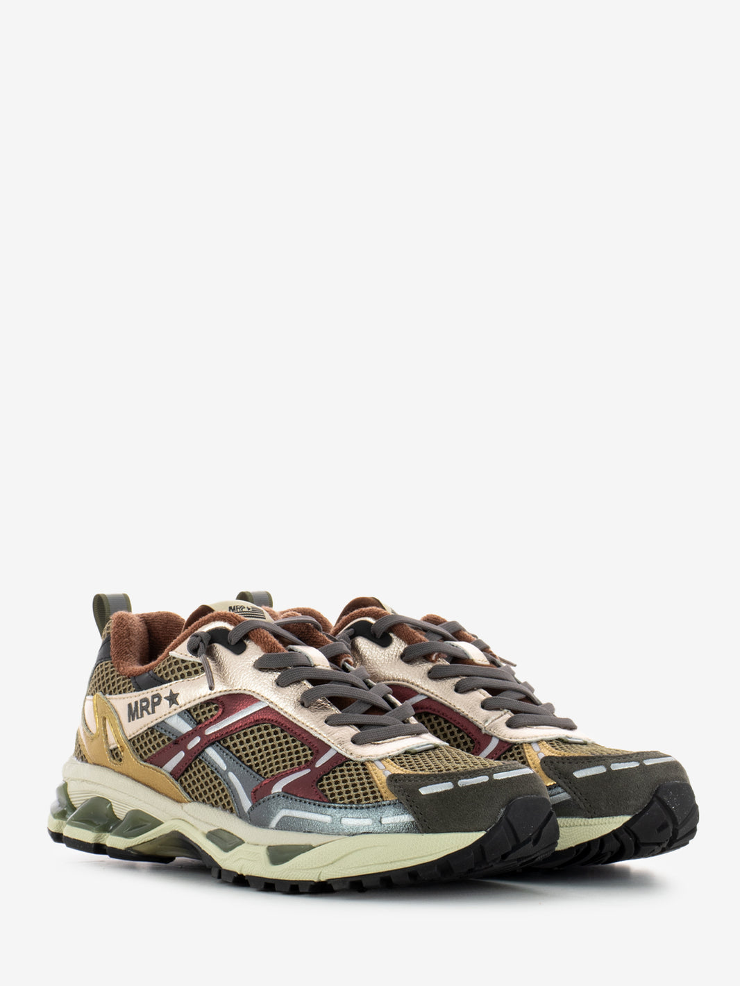 Combi leather and mesh autumn sneakers