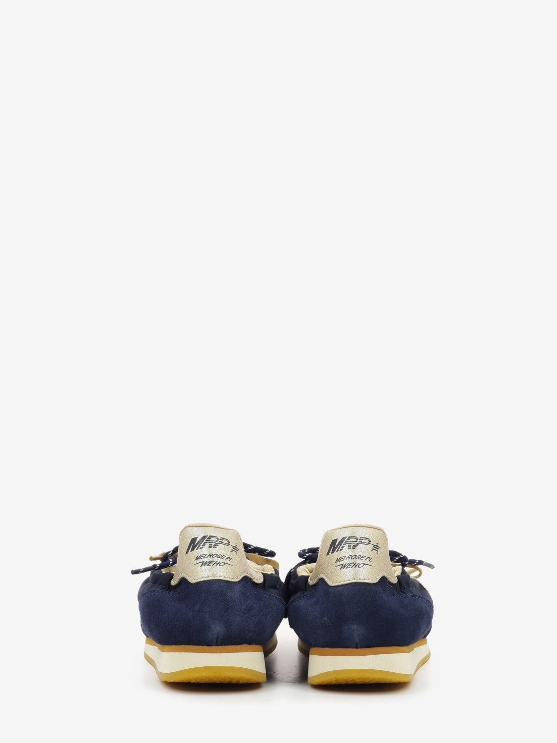 Sneakers doppio laccio blu / gold