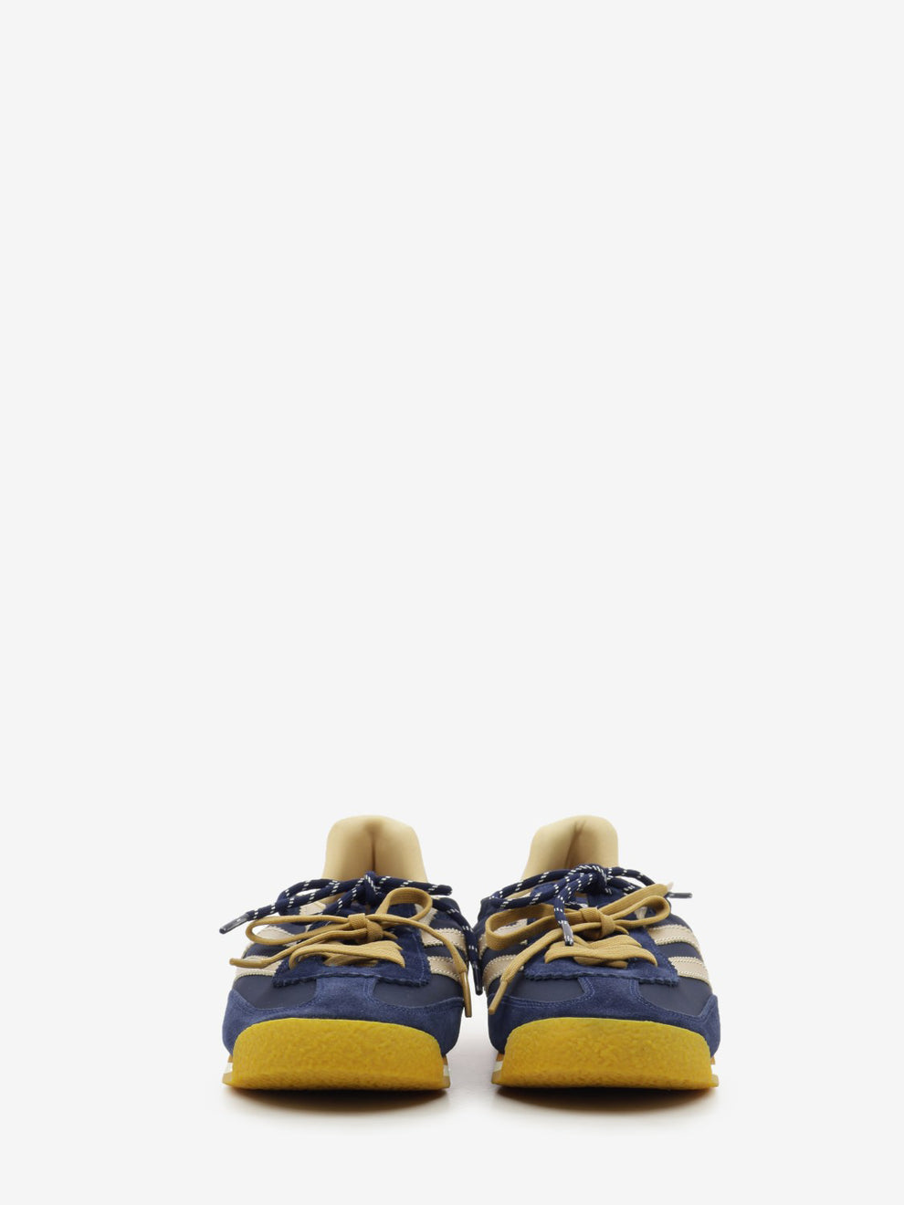 Sneakers doppio laccio blu / gold