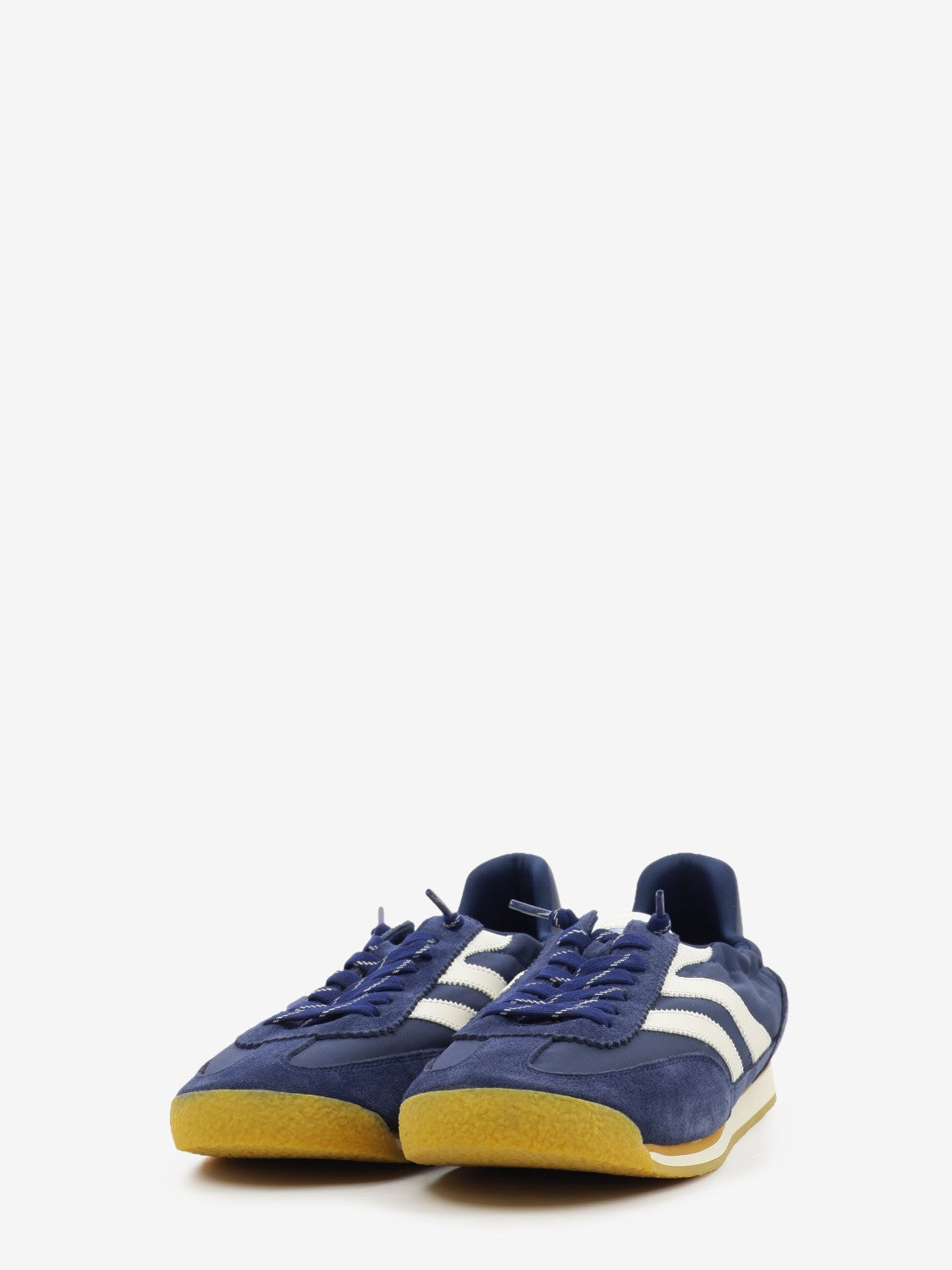 Sneakers in tessuto e suede dark blue