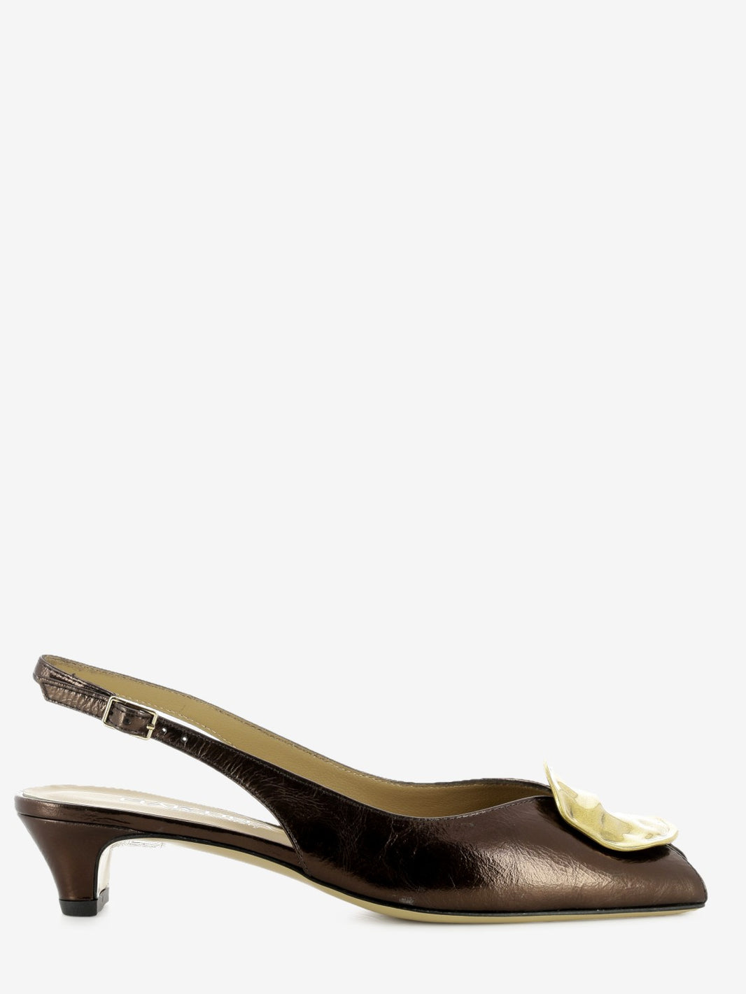 Sandali pelle lucida testa di moro