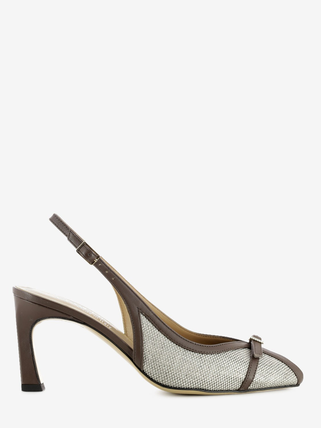 Slingback con fibbia testa di moro