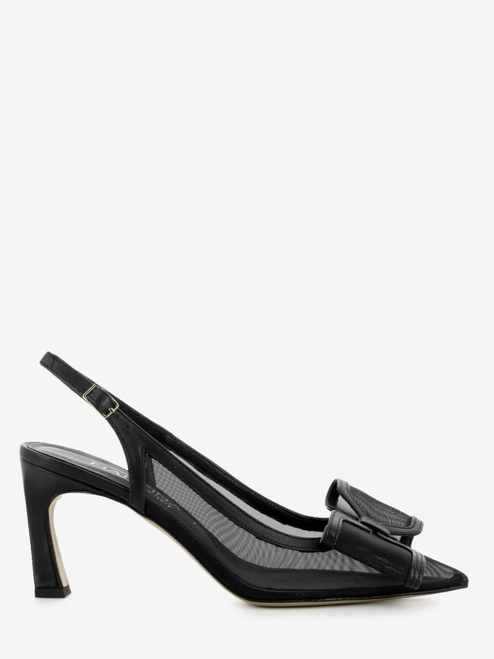Slingback con fiocco nero