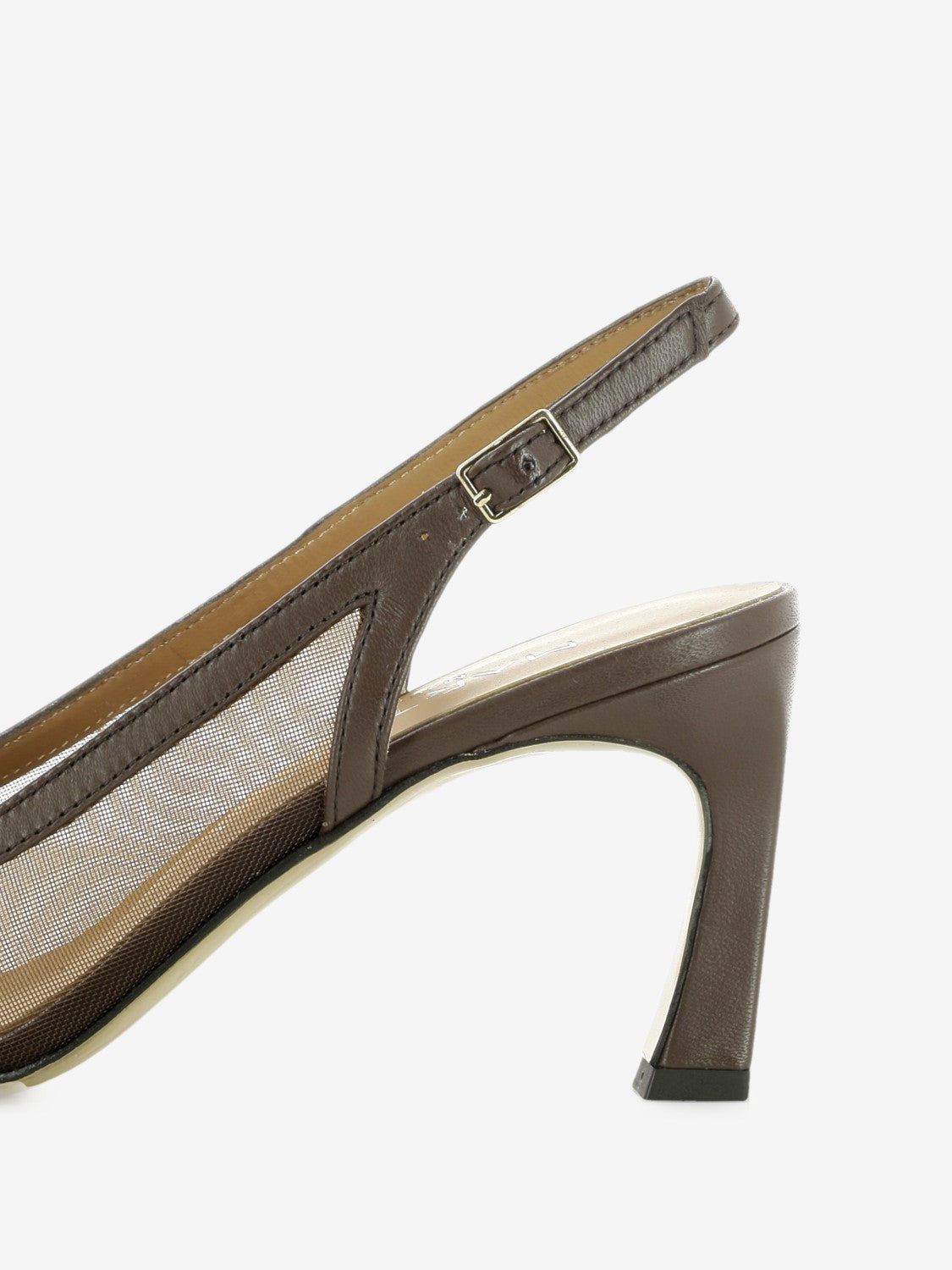 Slingback con fiocco testa di moro