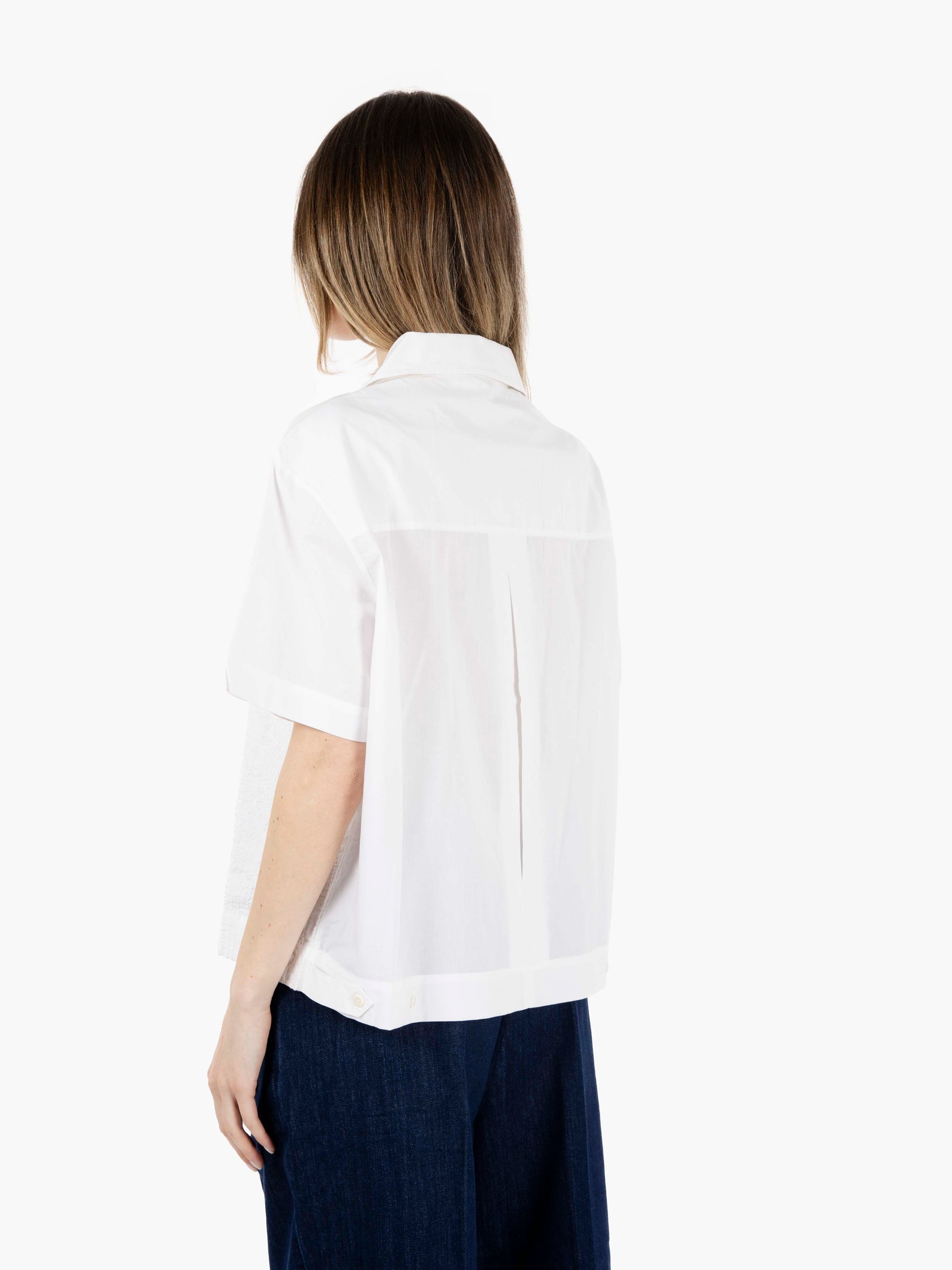Camicia Wanda con ricami white