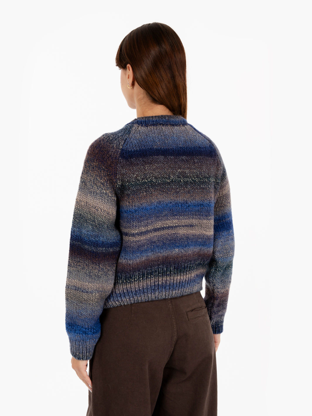 Cyndy Crew Blue Sweater