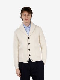 WHITE SHAWL CARDIGAN A0701-B_1