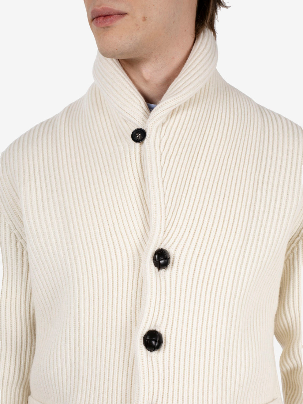 WHITE SHAWL CARDIGAN A0701-B_1
