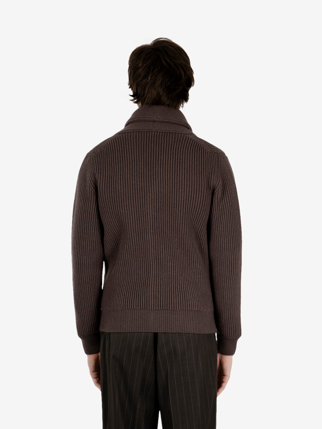 Taupe shawl cardigan