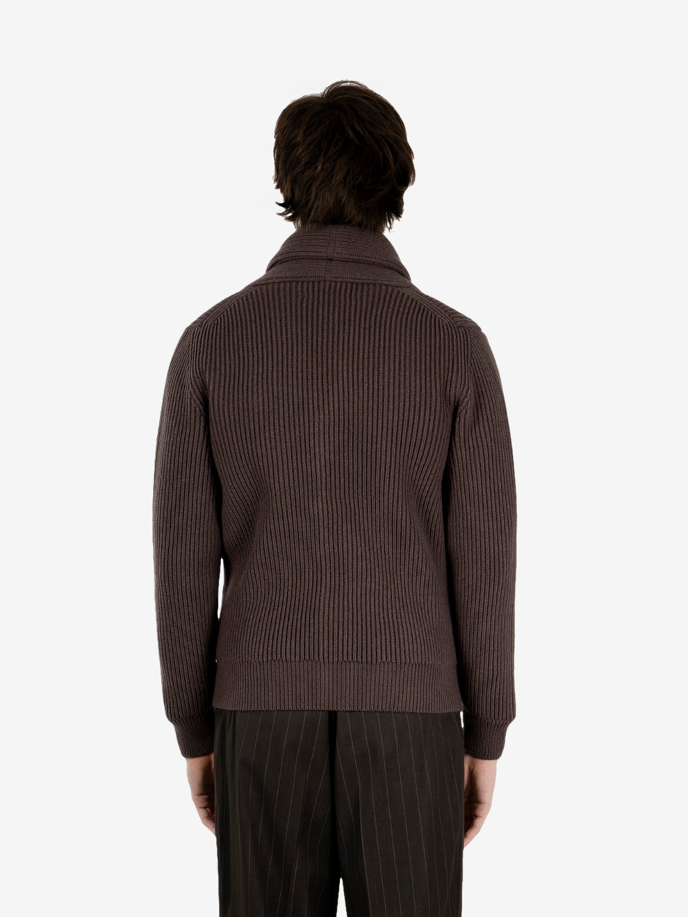 Taupe shawl cardigan
