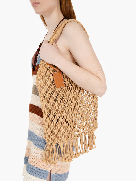 Beach bag beige