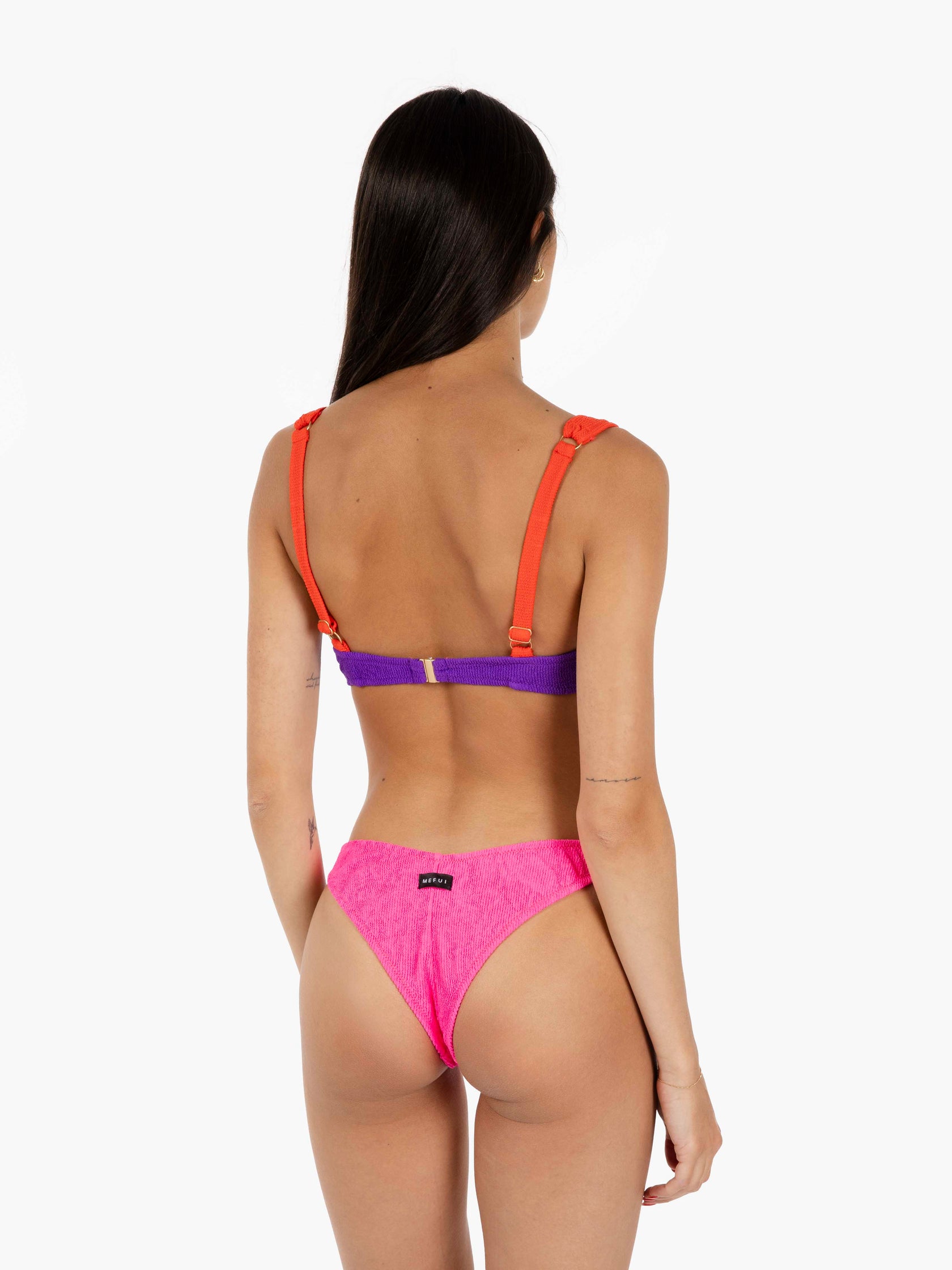 Fuchsia / red / purple balconette bikini