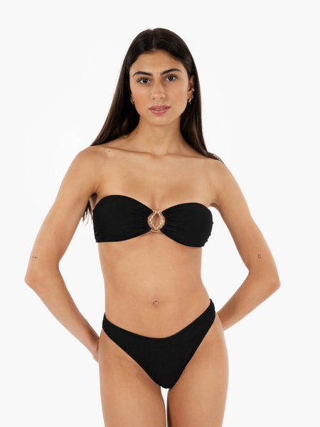 Bikini a fascia nero