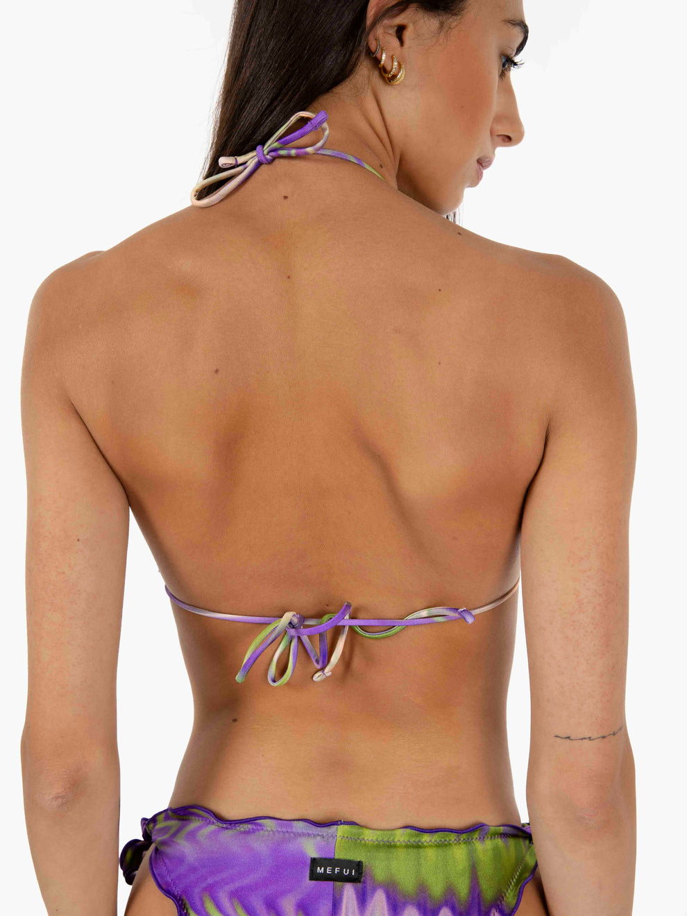 Purple/Green Patterned Bikini