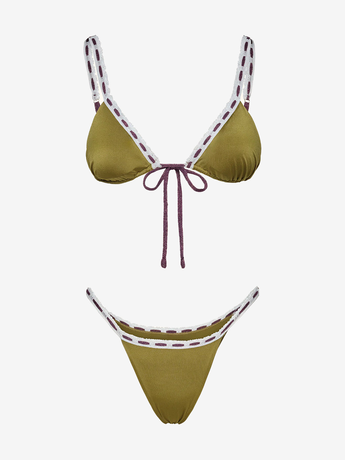 Bikini triangolo pizzo military