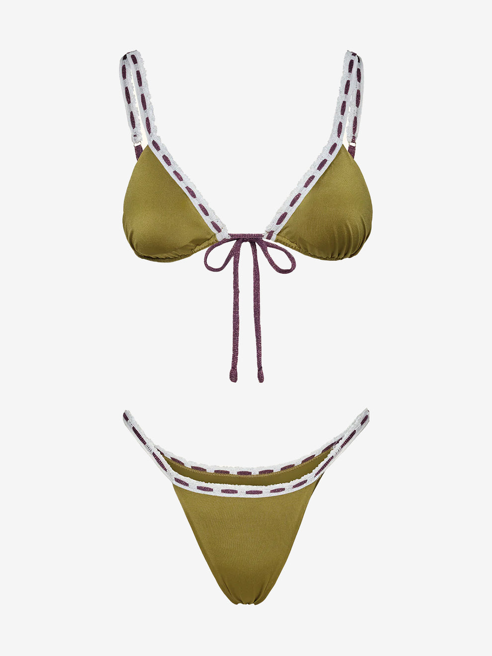 Bikini triangolo pizzo military