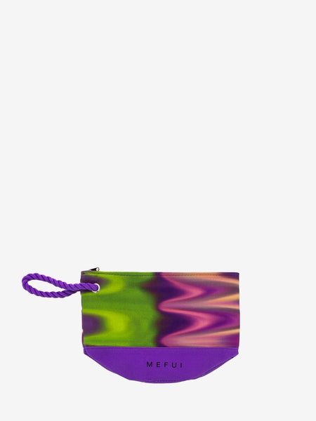 Pochette fantasia verde / viola