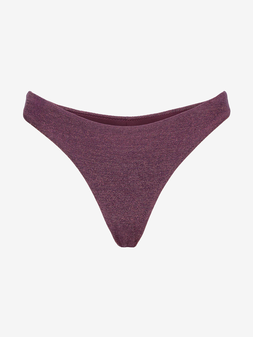 Burgundy lurex Brazilian briefs