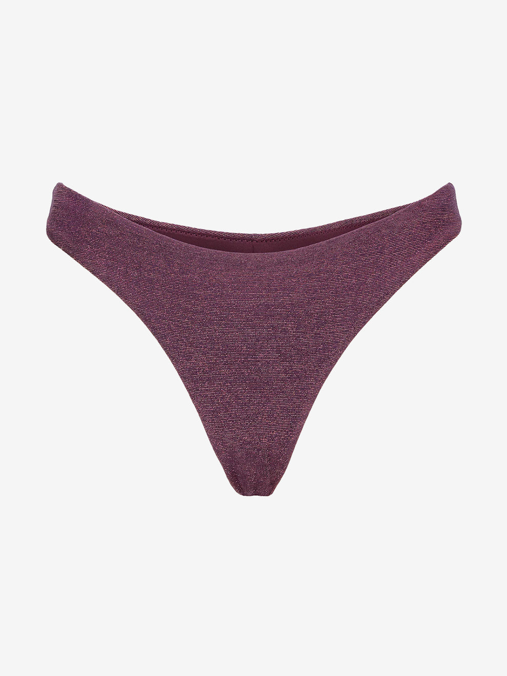 Burgundy lurex Brazilian briefs