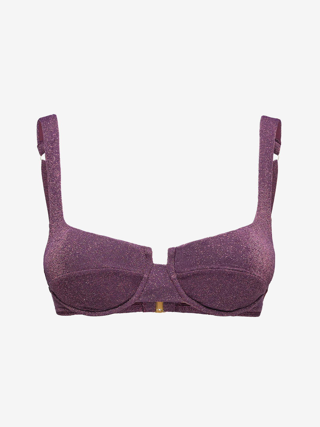Burgundy padded laminated triangle