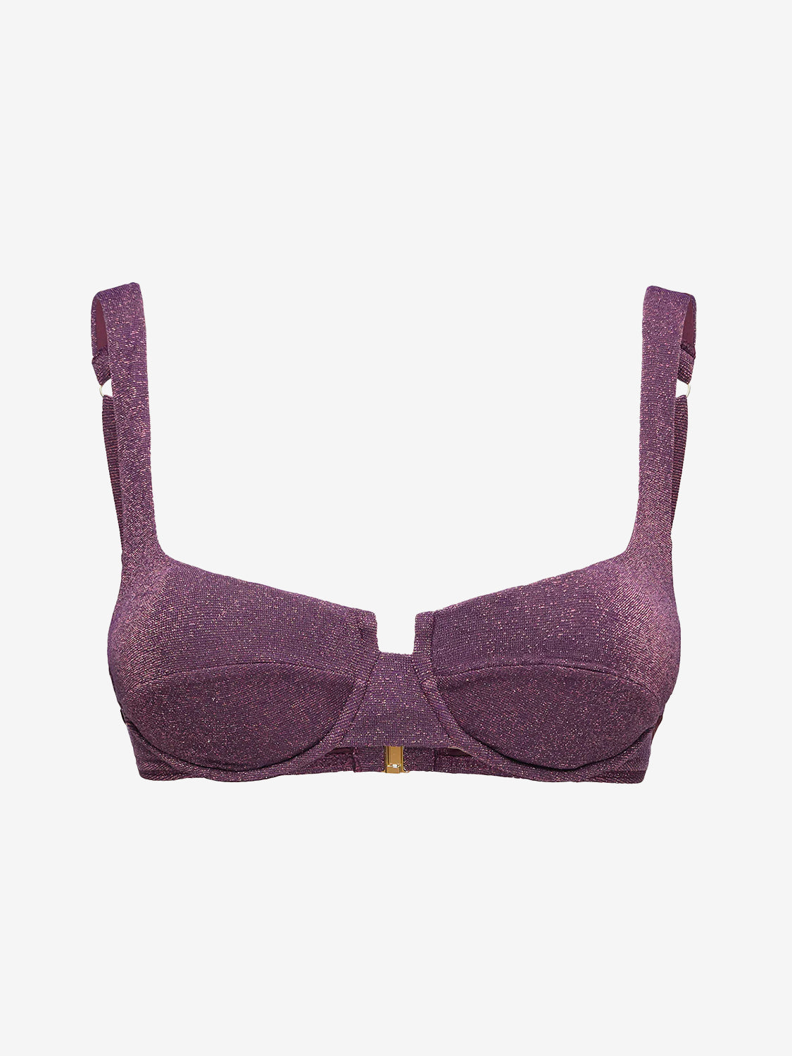 Burgundy padded laminated triangle