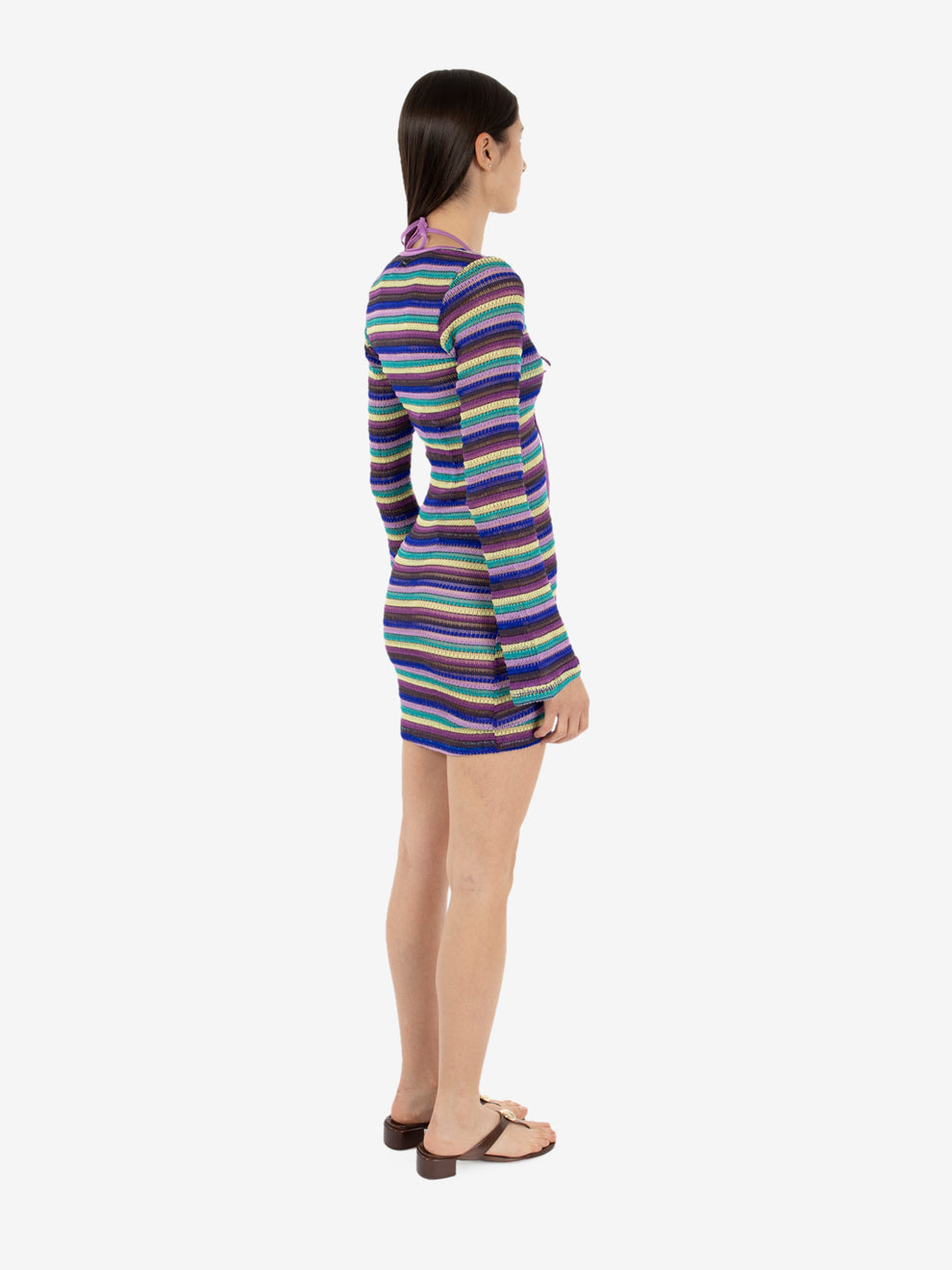 Vestito corto slim multicolor