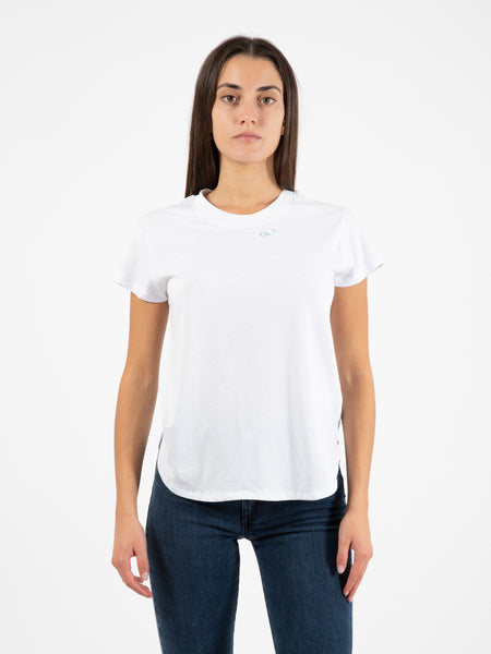 T-shirt con dettaglio lettering bianco / blu