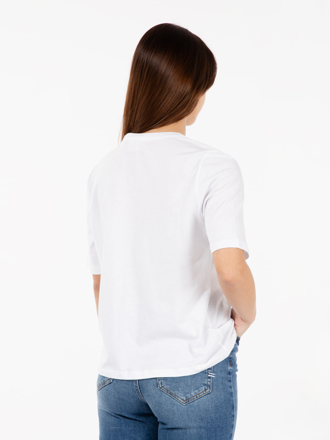 T-shirt oversize stampa bianco