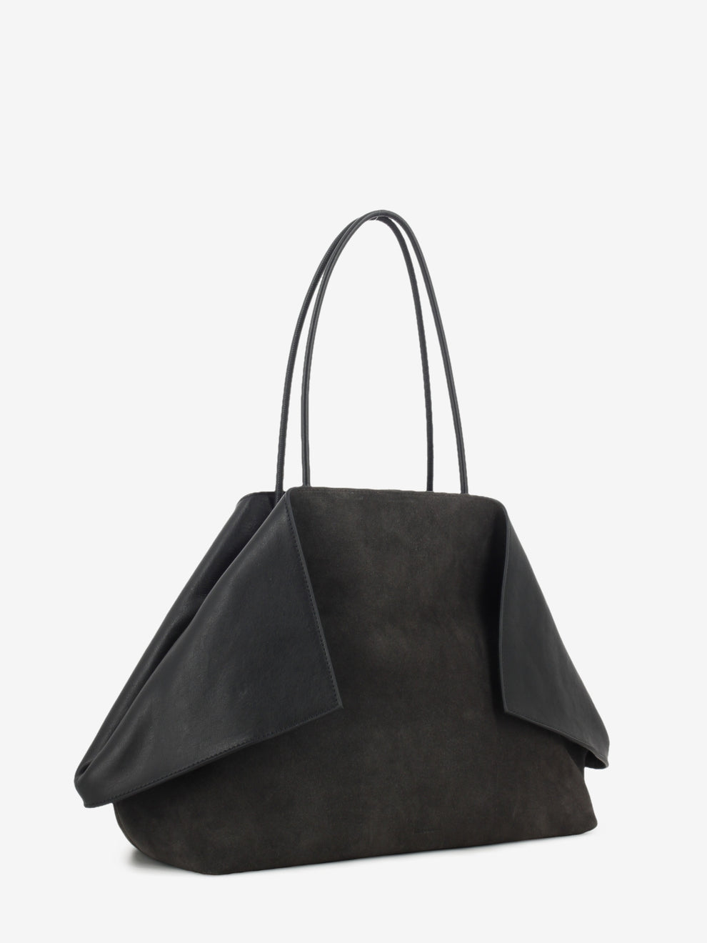 ROXANNE BAG IN SUEDE/CALF DARK BROWN ROXANNES_TDM