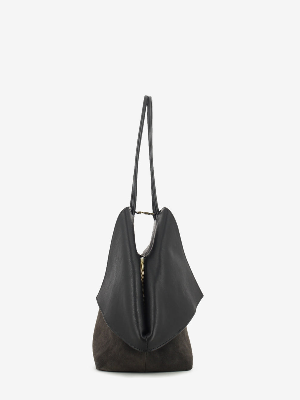 ROXANNE BAG IN SUEDE/CALF DARK BROWN ROXANNES_TDM