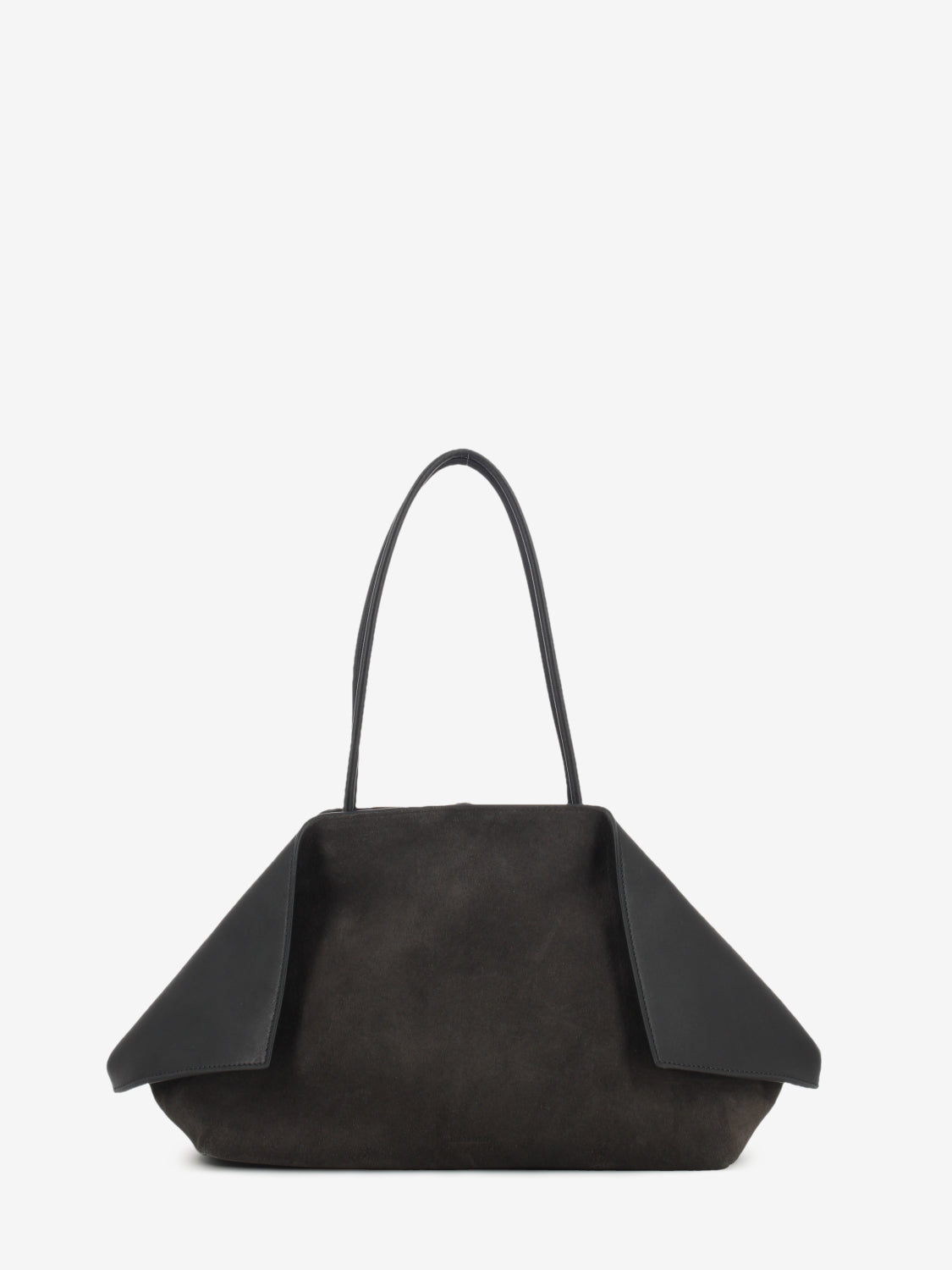Borsa a spalla Valery in suede testa di moro