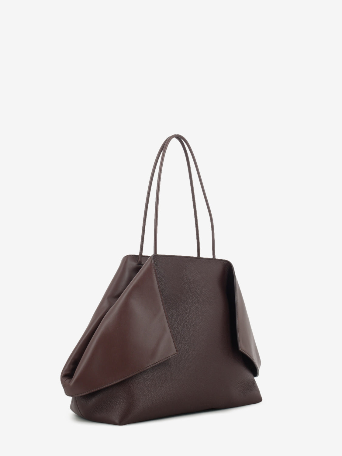 Borsa in pelle martellata Roxanne testa di moro