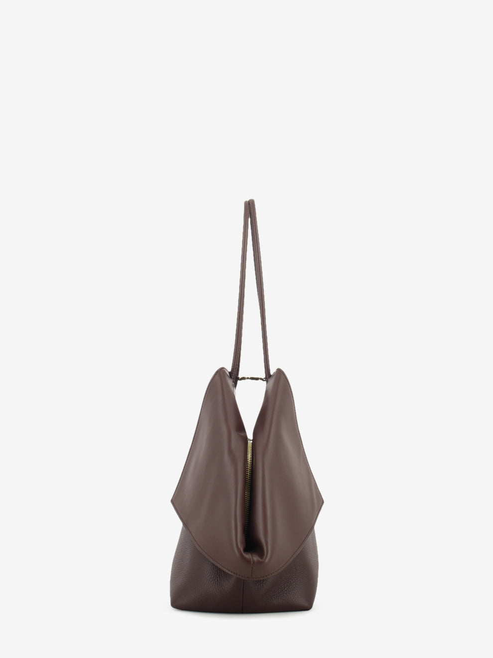 Borsa in pelle martellata Roxanne testa di moro