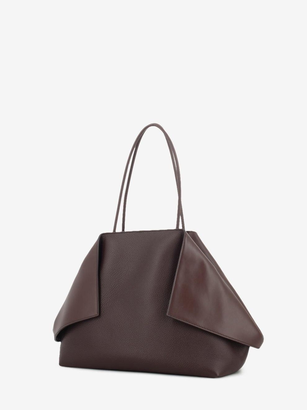 Borsa in pelle martellata Roxanne testa di moro