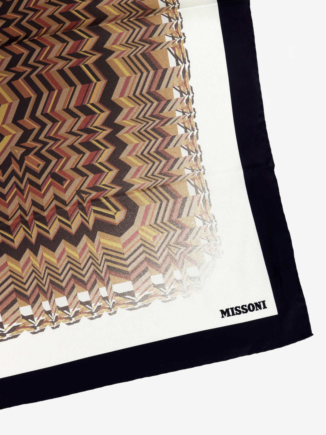 Brown silk scarf