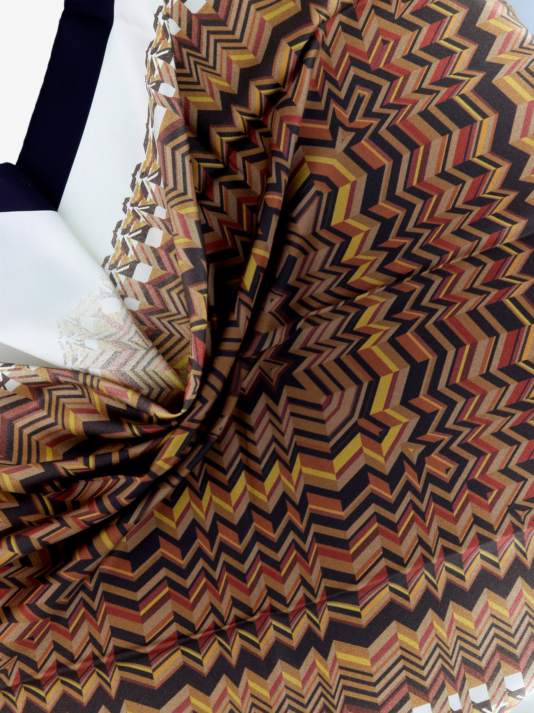Brown silk scarf