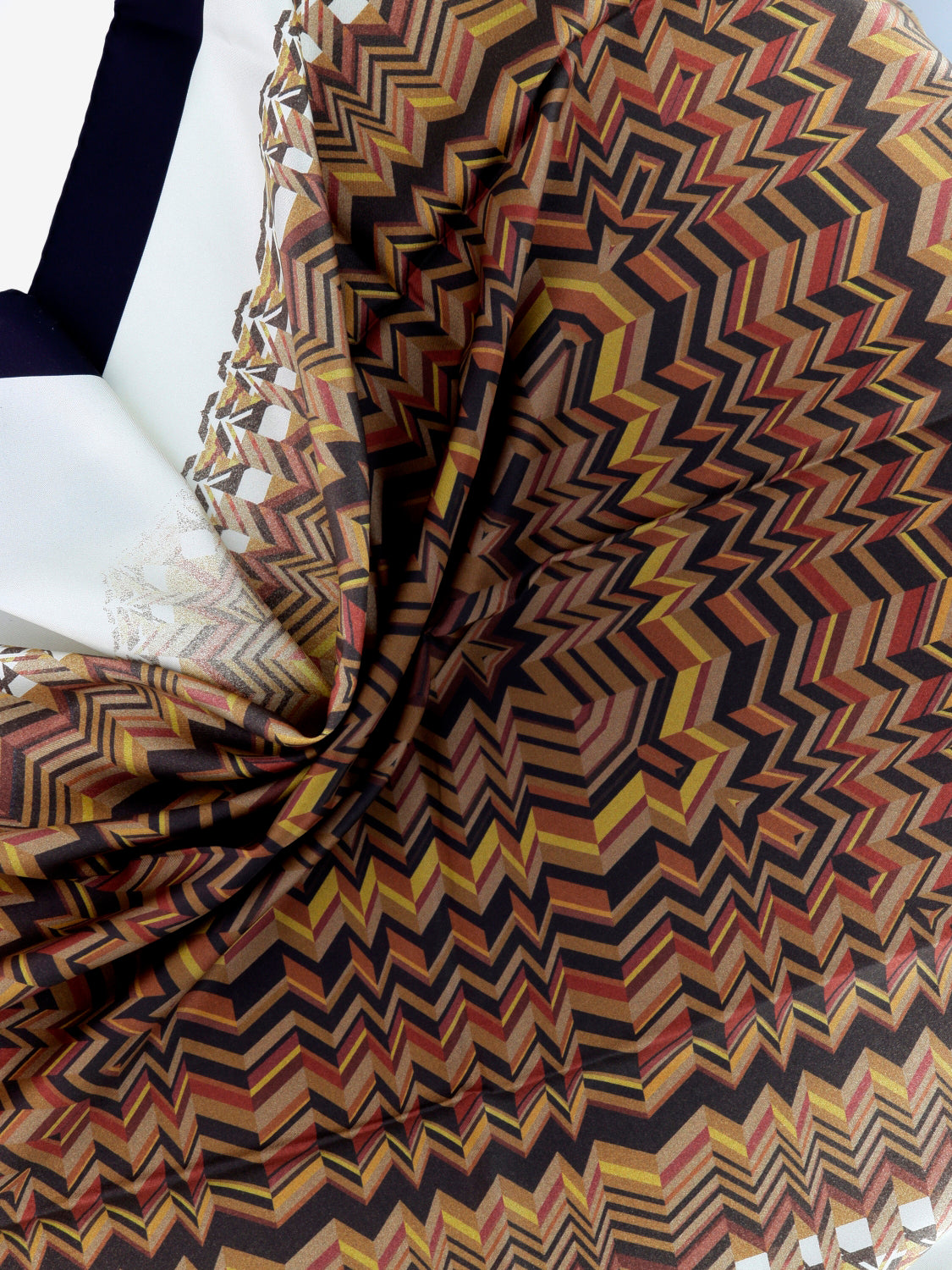Brown silk scarf