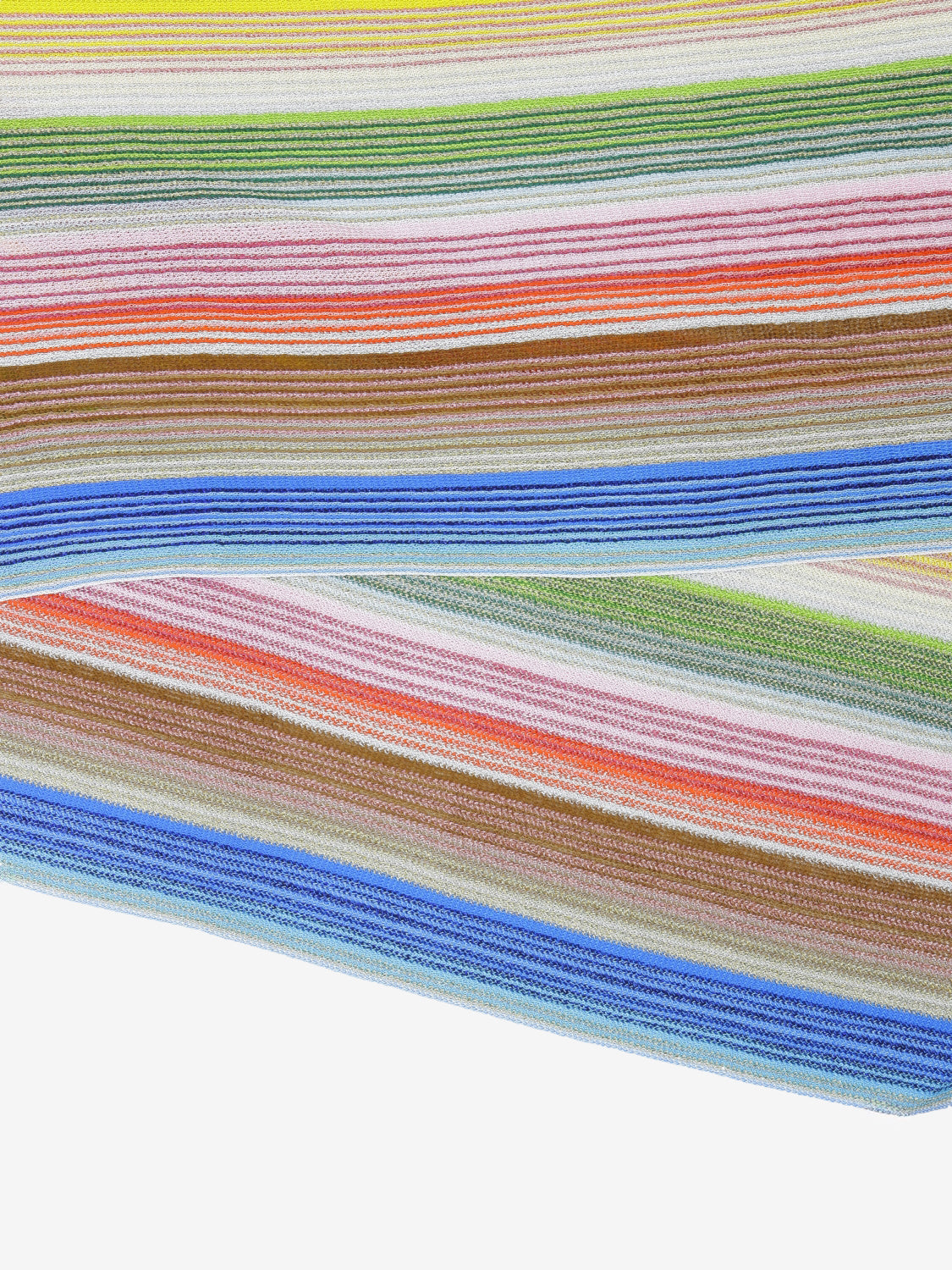 Multicolor glitter fringe scarf
