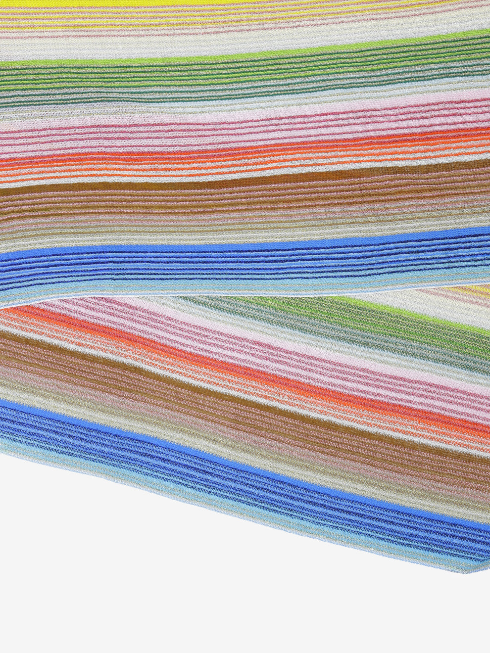 Multicolor glitter fringe scarf