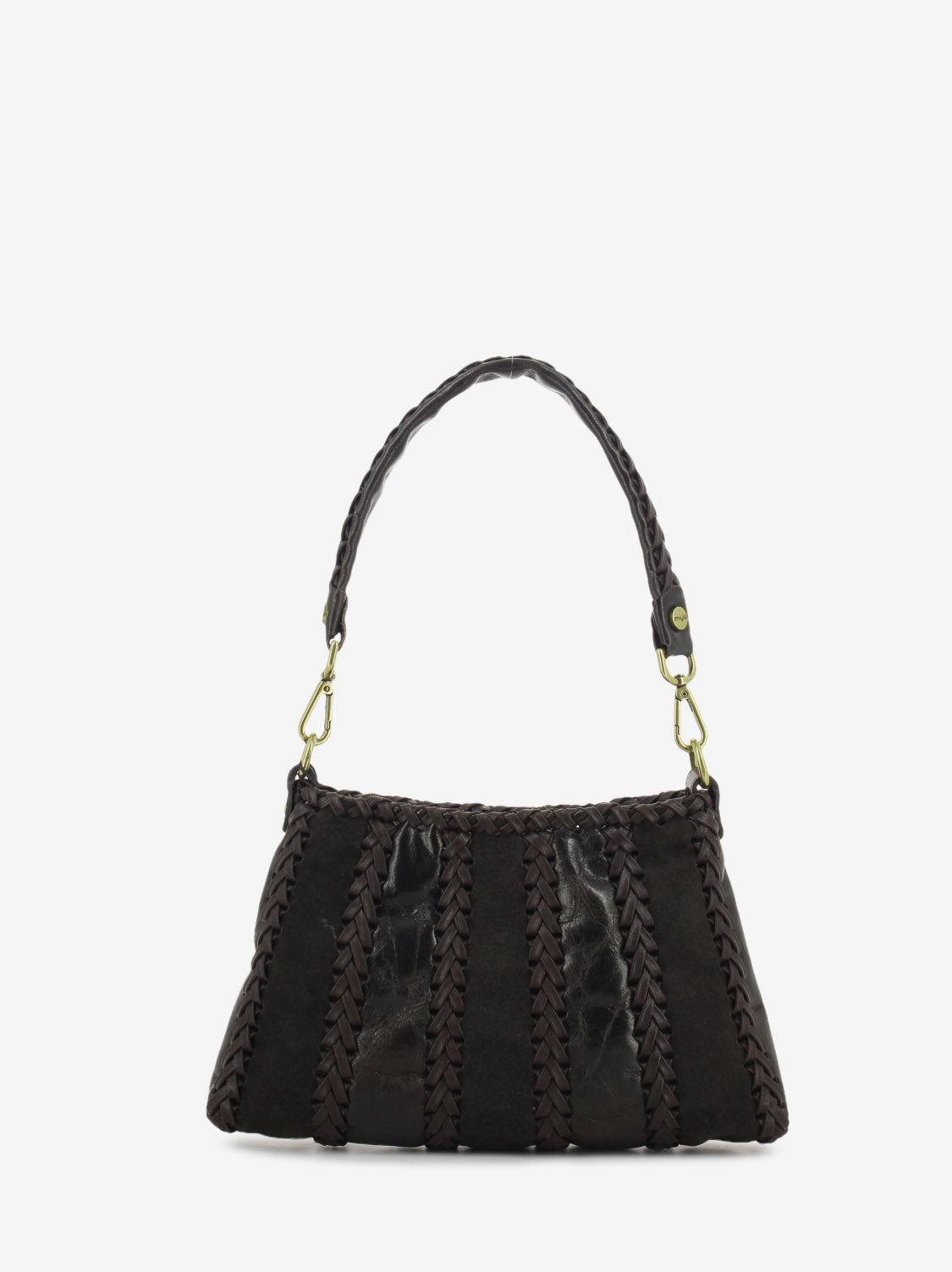 Borsa in pelle Fedra moro