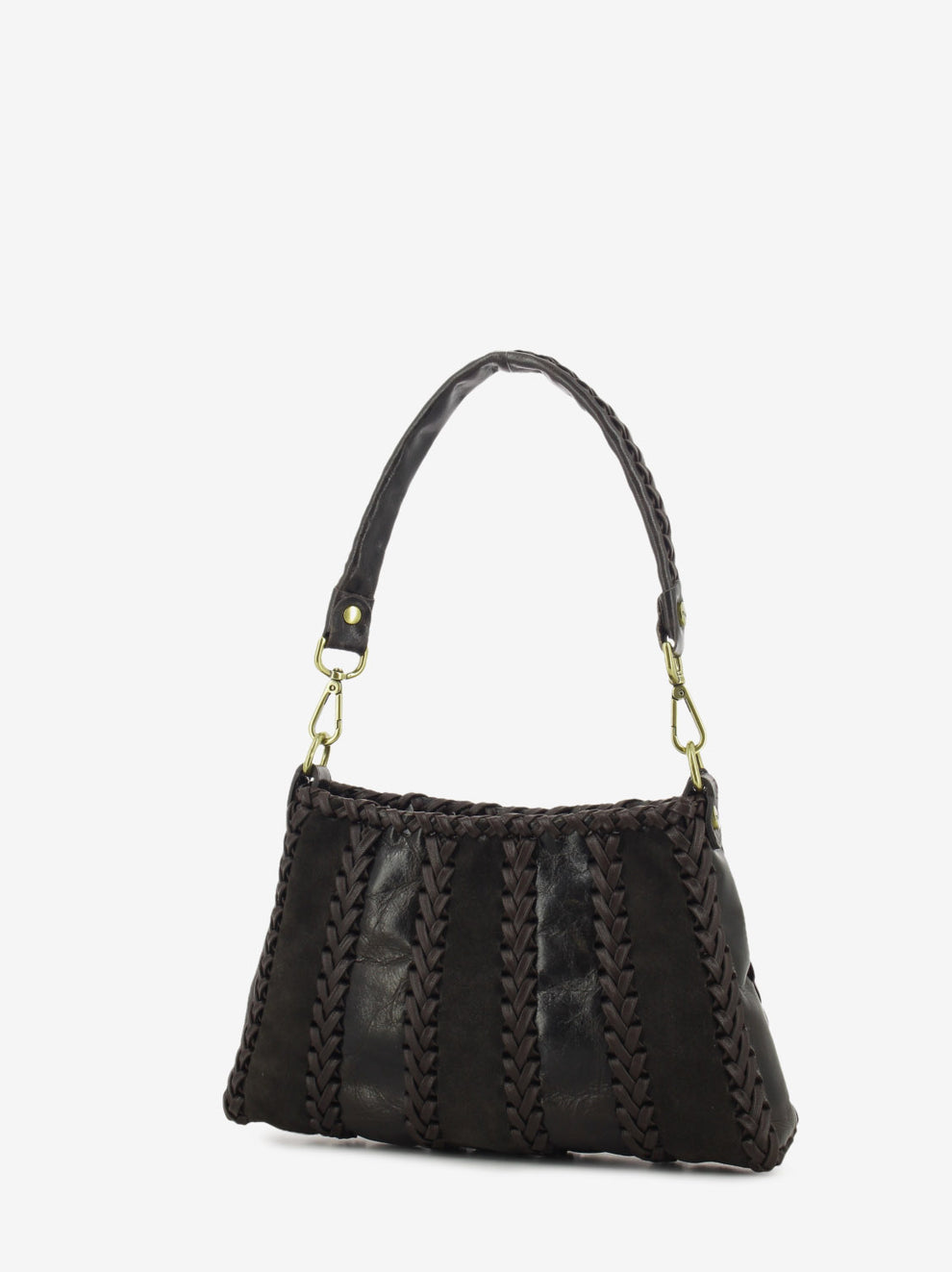 Borsa in pelle Fedra moro