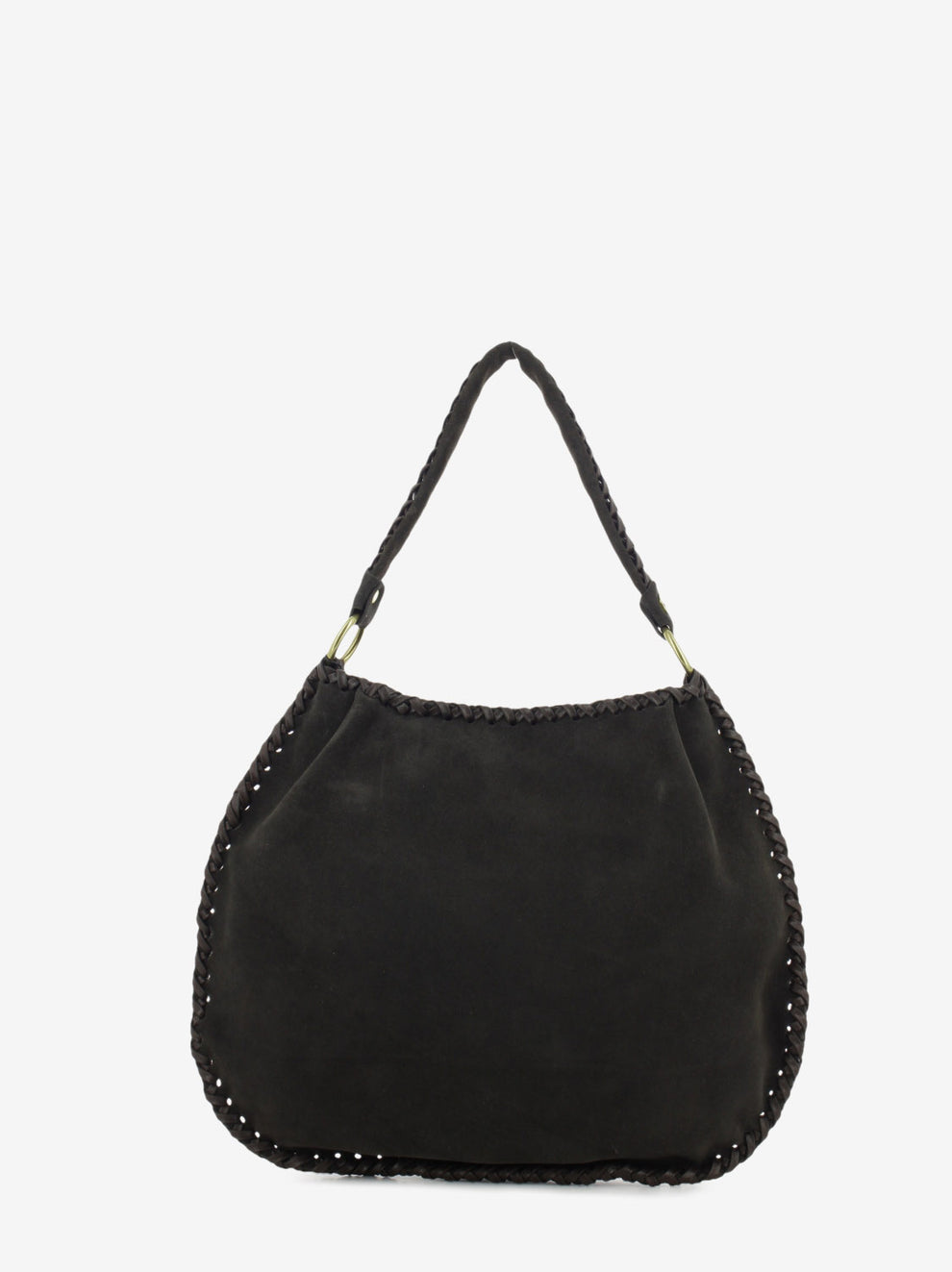 MILAN SUEDE BAG EBONY M001D_461