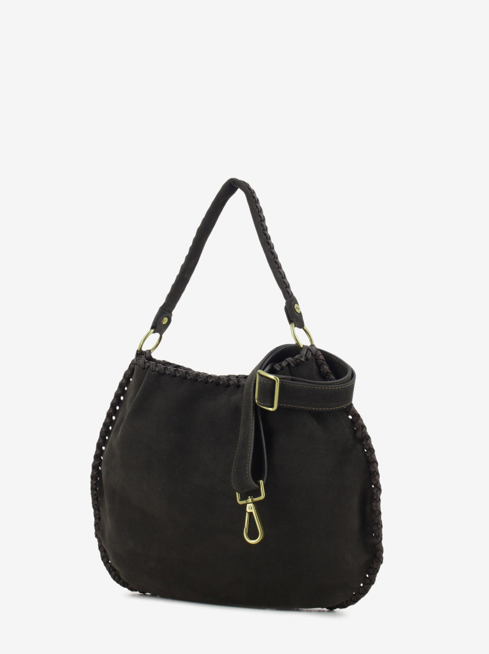 MILAN SUEDE BAG EBONY M001D_461