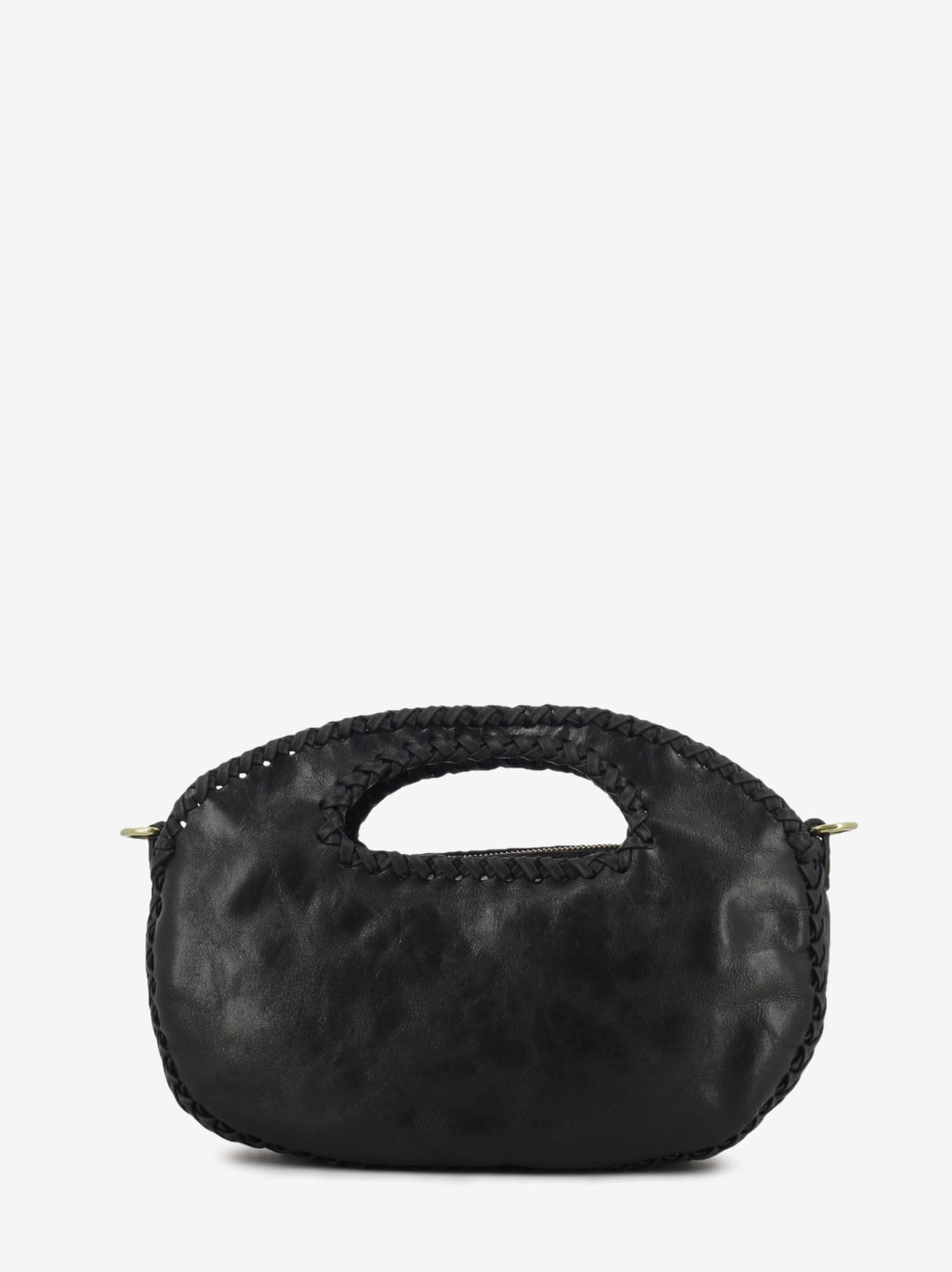Nina M black leather bag
