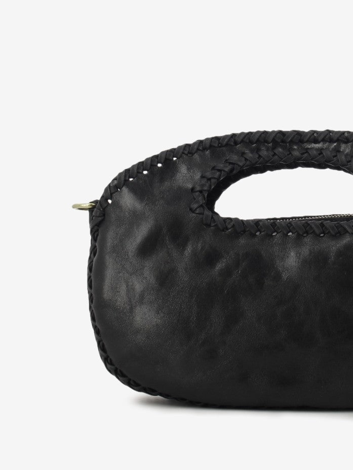 Borsa Nina M pelle nera